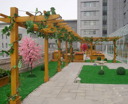 庭院木制花架實景圖2